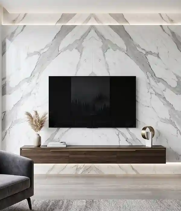 Statuario TV Unit Backdrops
