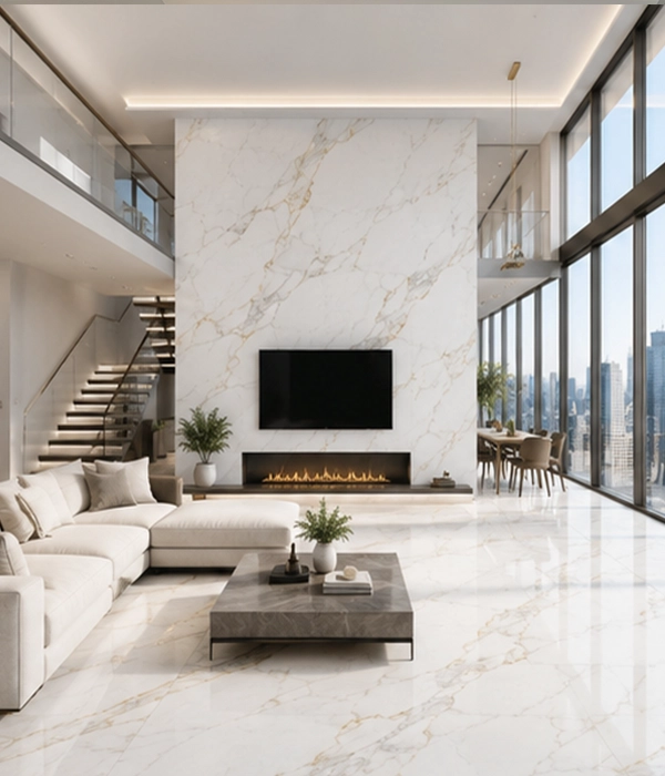 Statuario Gold Flooring