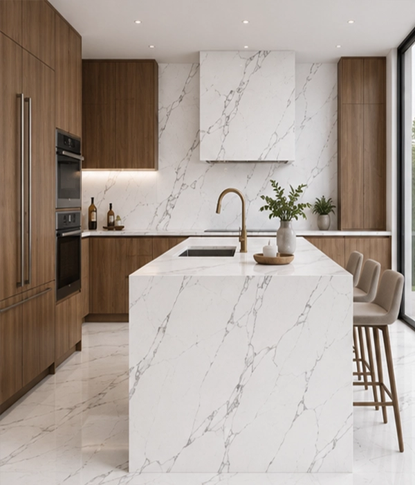 Statuario Premium Kitchen Countertop